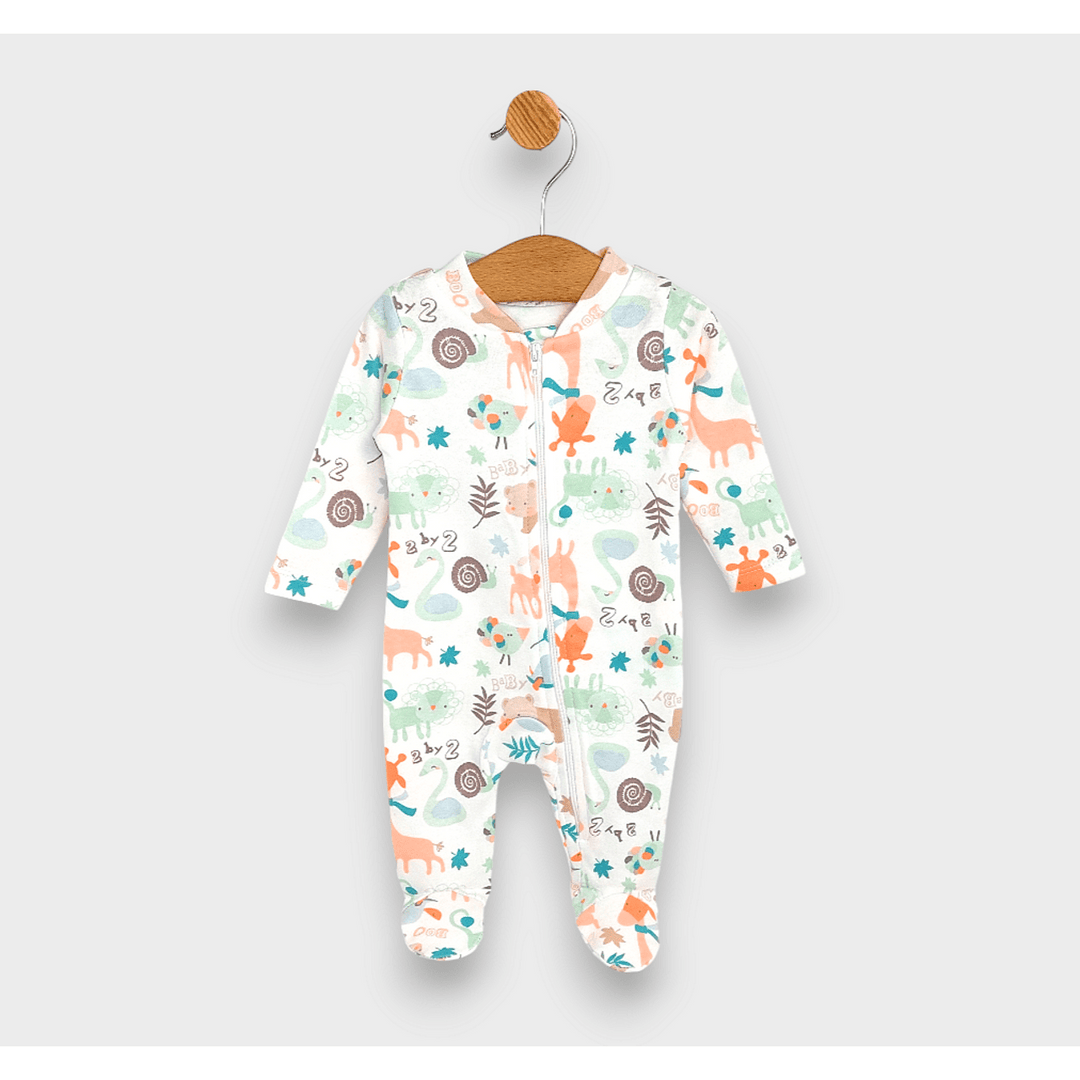 Rainy Бебешки гащеризон с цип 48 - 74 см. Животинки Baby boo