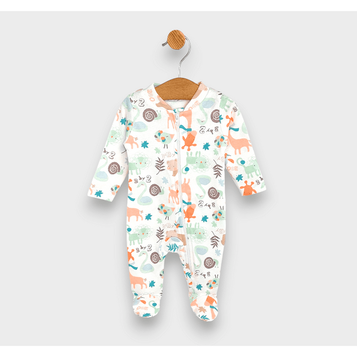 Rainy Бебешки гащеризон с цип 48 - 74 см. Животинки Baby boo