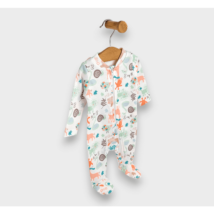 Rainy Бебешки гащеризон с цип 48 - 74 см. Животинки Baby boo