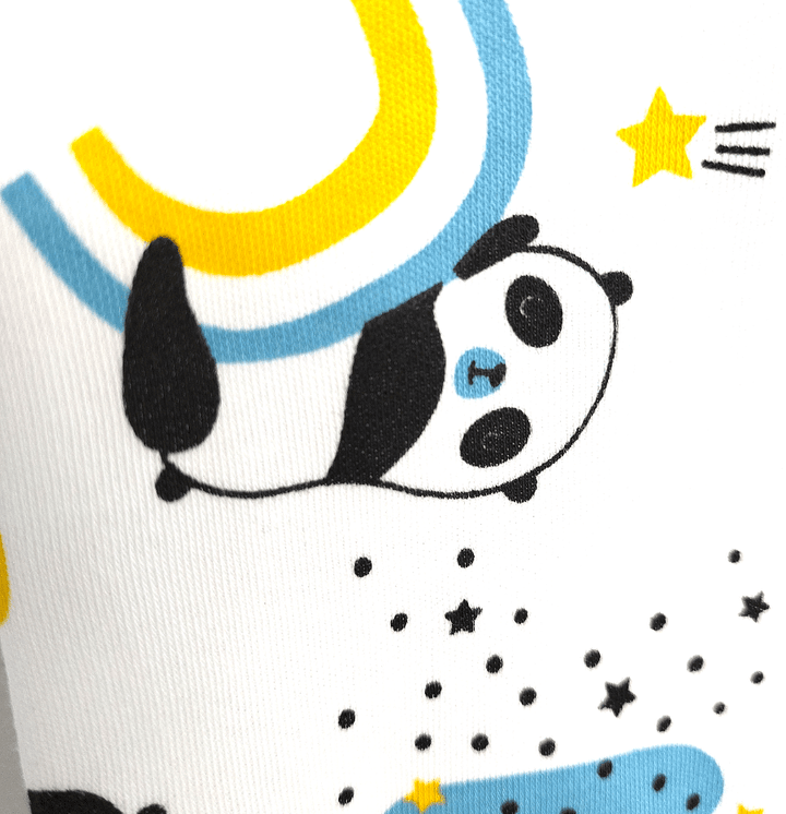 Rainy Бебешки гащеризон с цип 48-74 см. Панда с дъга