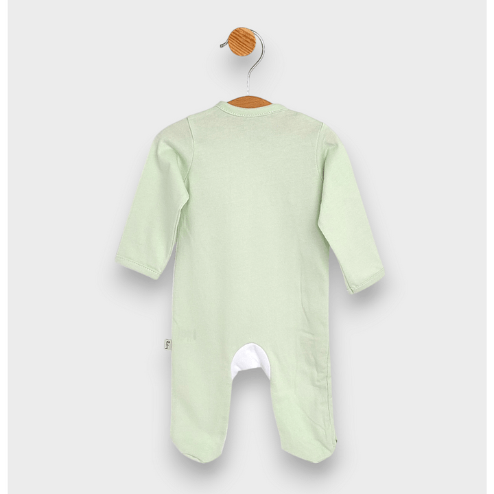 Rainy Бебешки гащеризон с дълъг ръкав 48-62см. Green bear