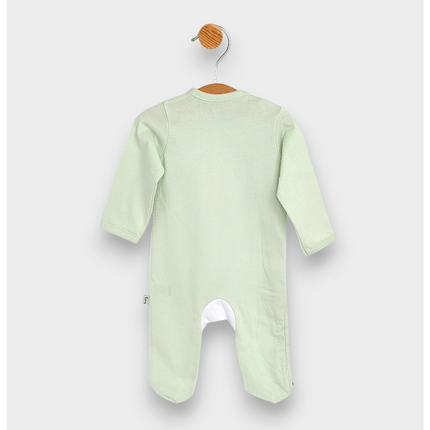 Rainy Бебешки гащеризон с дълъг ръкав 48-62см. Green bear