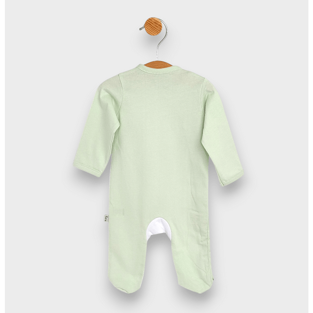 Rainy Бебешки гащеризон с дълъг ръкав 48-62см. Green bear
