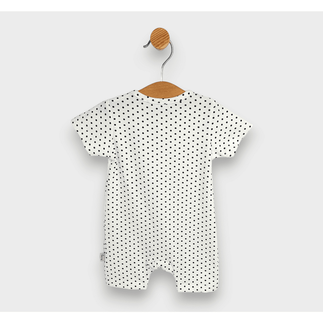 Rainy Бебешки гащеризон с къс ръкав 56-80см. Точки