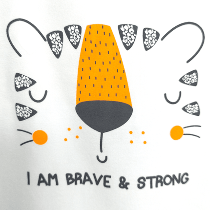 Rainy Бебешки гащеризон I am Strong 56-74см. бял