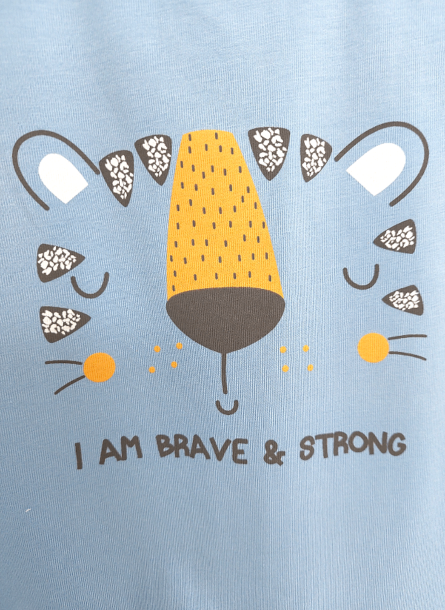 Rainy Бебешки гащеризон I am Strong 56-74см. син