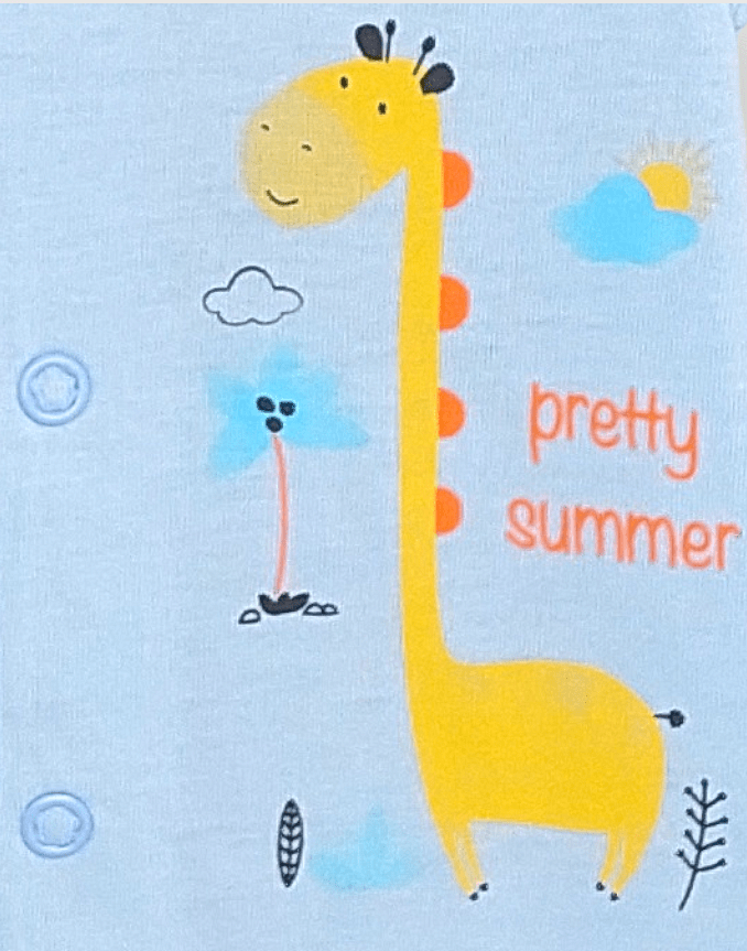 Rainy Бебешки гащеризон с къс ръкав Pretty Summer 56-74см. син