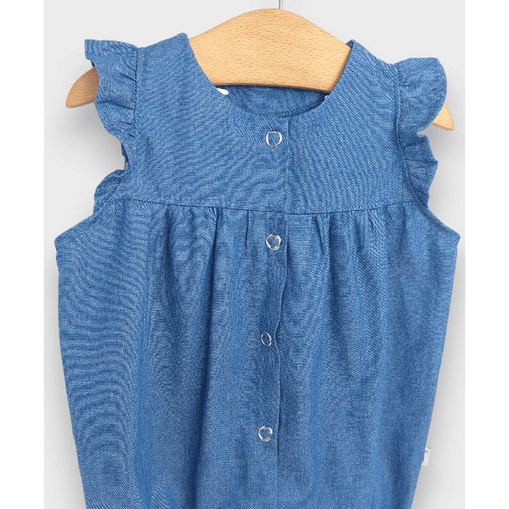 Rainy Premium Бебешки гащеризон с крилца 56-80см. деним