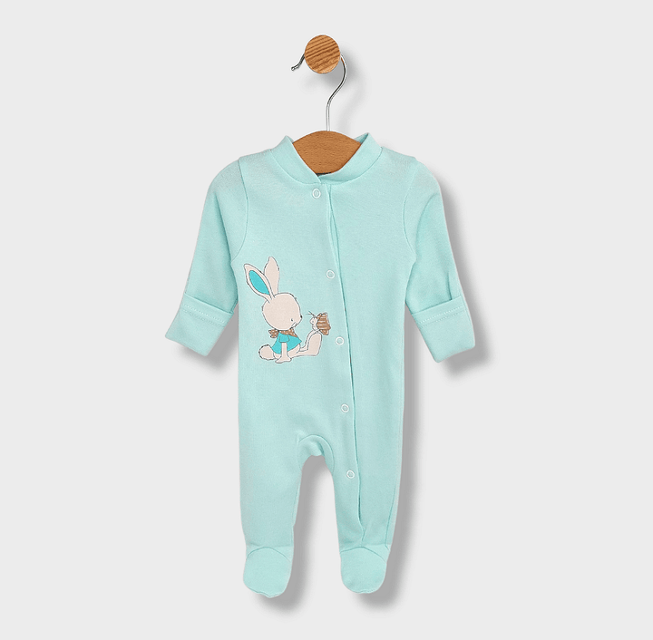 Rainy Бебешки гащеризон с ръкавички 48 - 74 см. Rabbit and butterfly