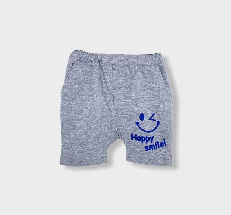 Rainy Бебешки къс панталон Happy Smile 62-86 см. за момче сив