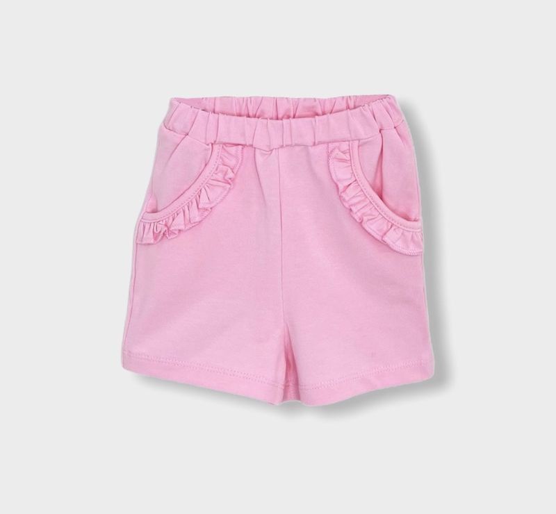 Rainy Бебешки къс панталон с харбали 62-92 см. розов