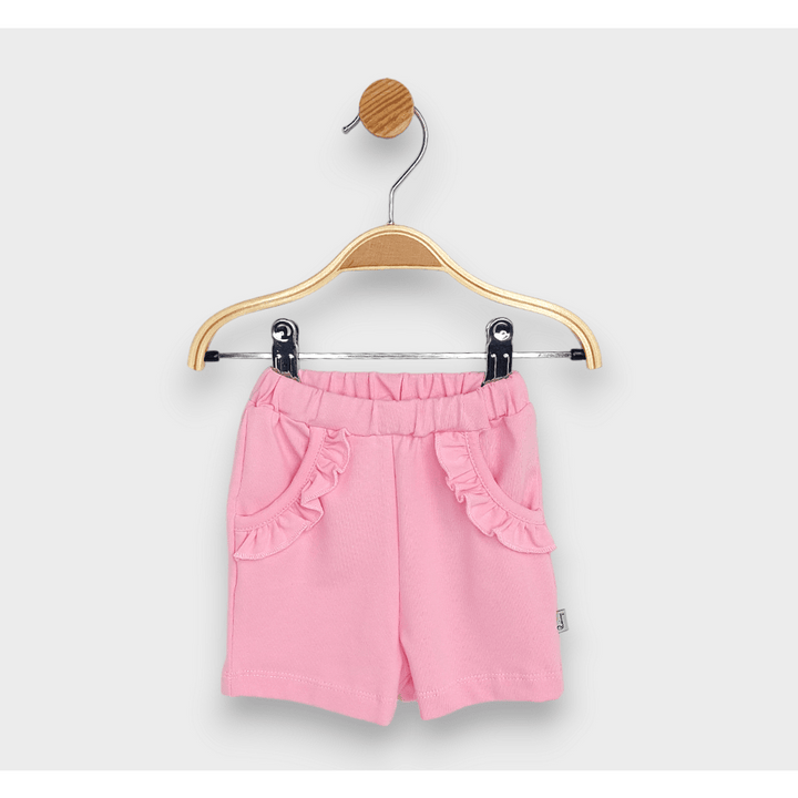 Rainy Бебешки къс панталон с харбали 62-92 см. розов