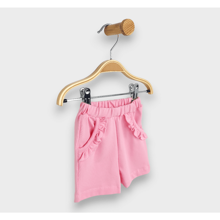 Rainy Бебешки къс панталон с харбали 62-92 см. розов