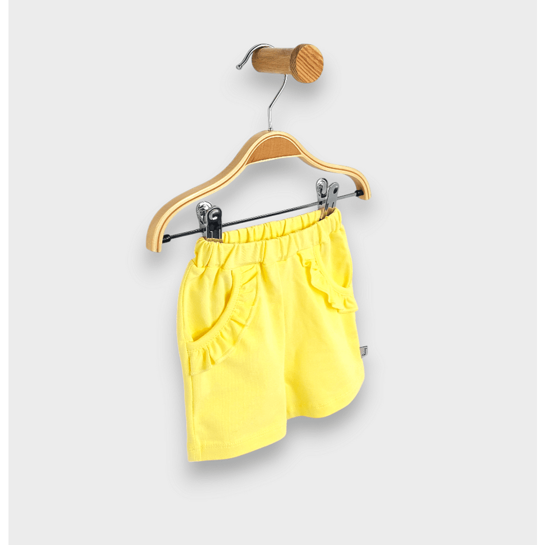 Rainy Бебешки къс панталон с харбали 62-92 см. жълт