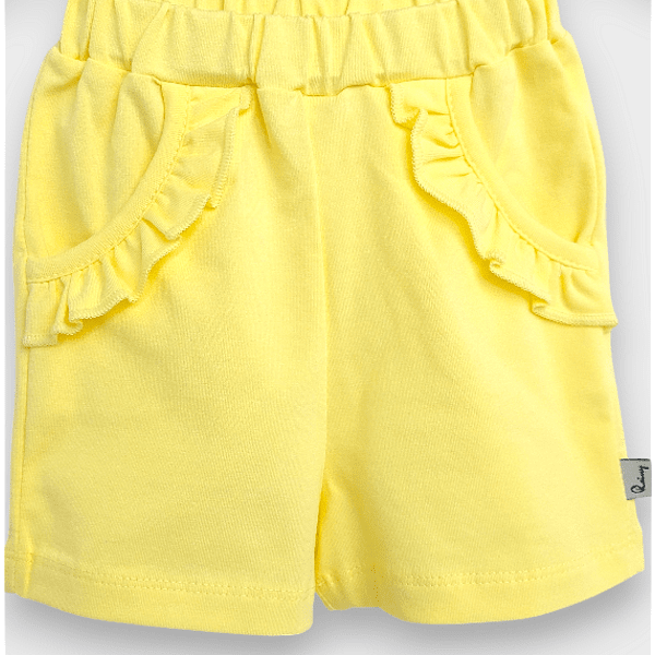 Rainy Бебешки къс панталон с харбали 62-92 см. жълт