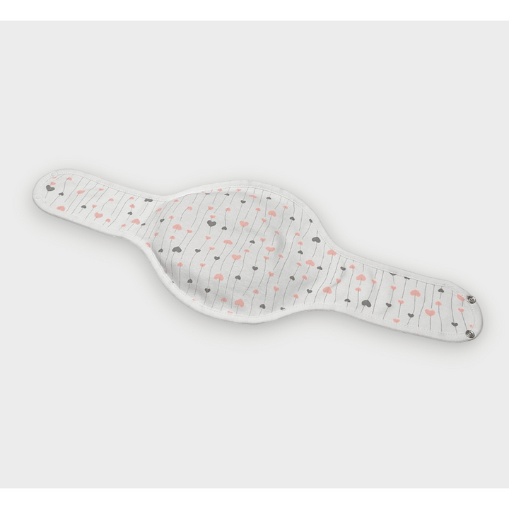 Rainy Бебешки колан против колики с Черешови костилки Розови и сиви сърца