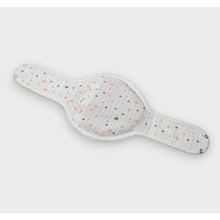 Rainy Бебешки колан против колики с Черешови костилки Розови и сиви сърца