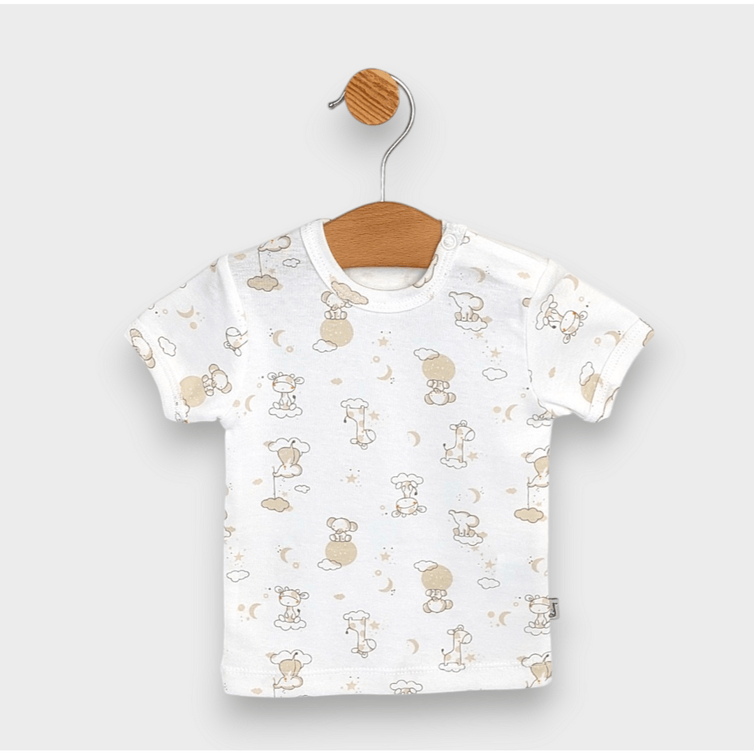 Rainy Бебешки комплект 2 части Baby animals 62-92см. екрю