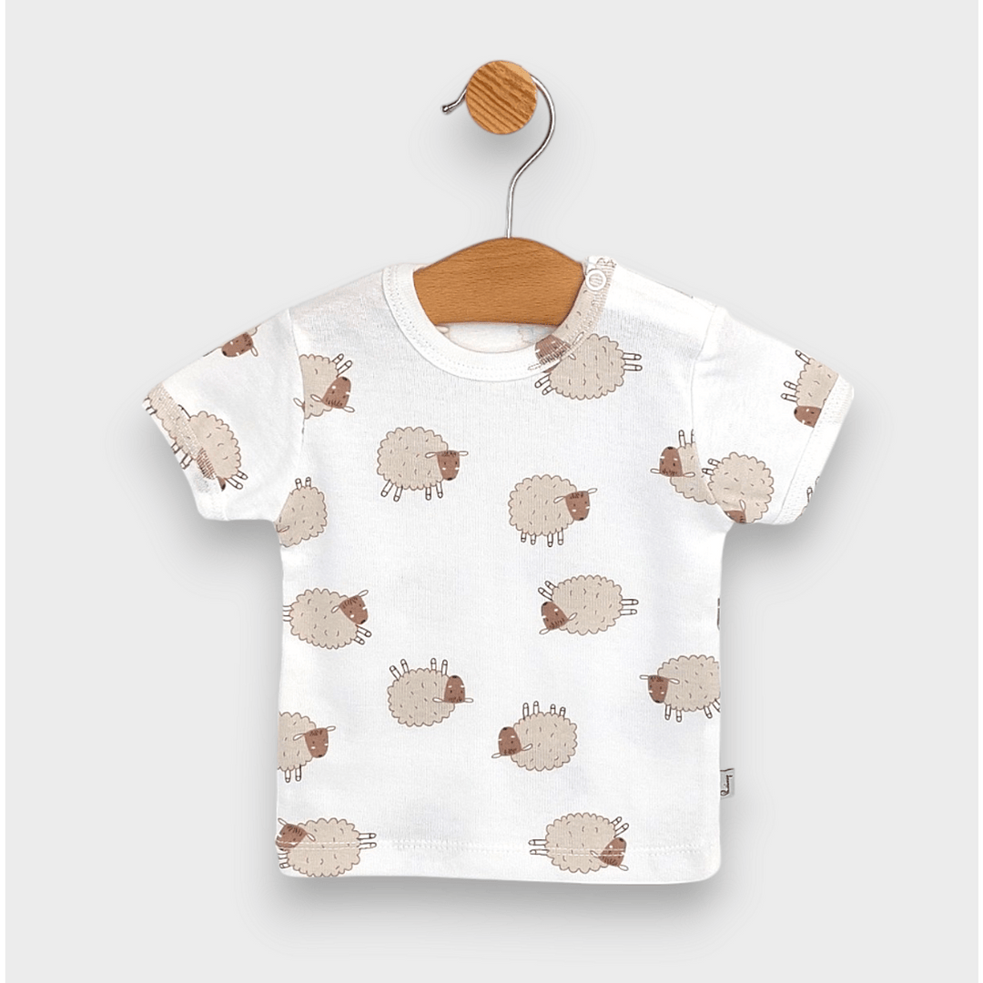 Rainy Бебешки комплект 2 части Beige sheep 62-92см. мока