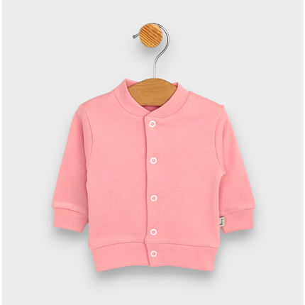 Rainy Бебешки комплект 2 части Жилетка с ританка 48-62 см. пудра