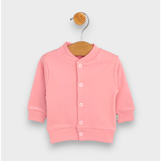 Rainy Бебешки комплект 2 части Жилетка с ританка 48-62 см. пудра