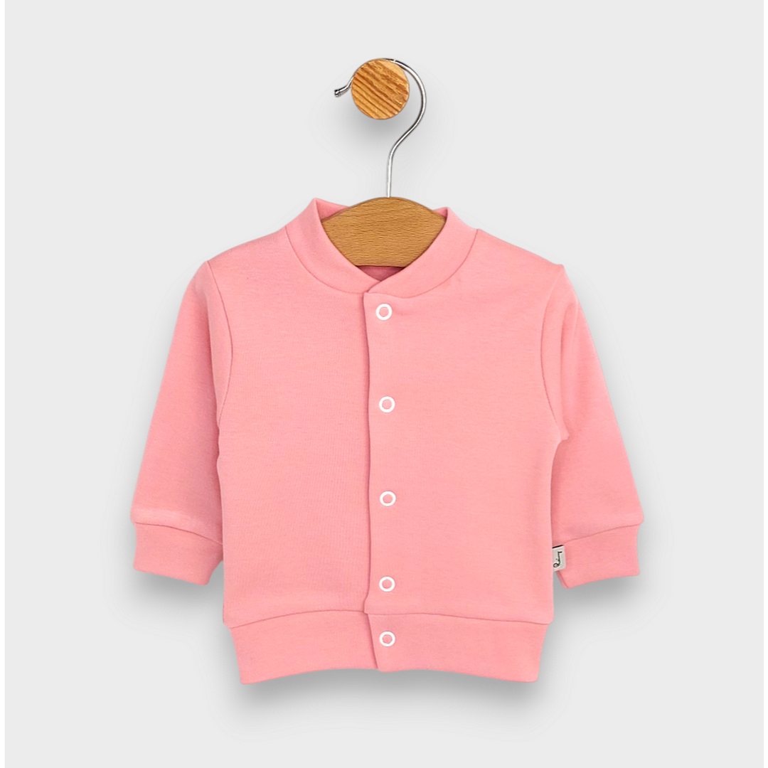 Rainy Бебешки комплект 2 части Жилетка с ританка 48-62 см. пудра