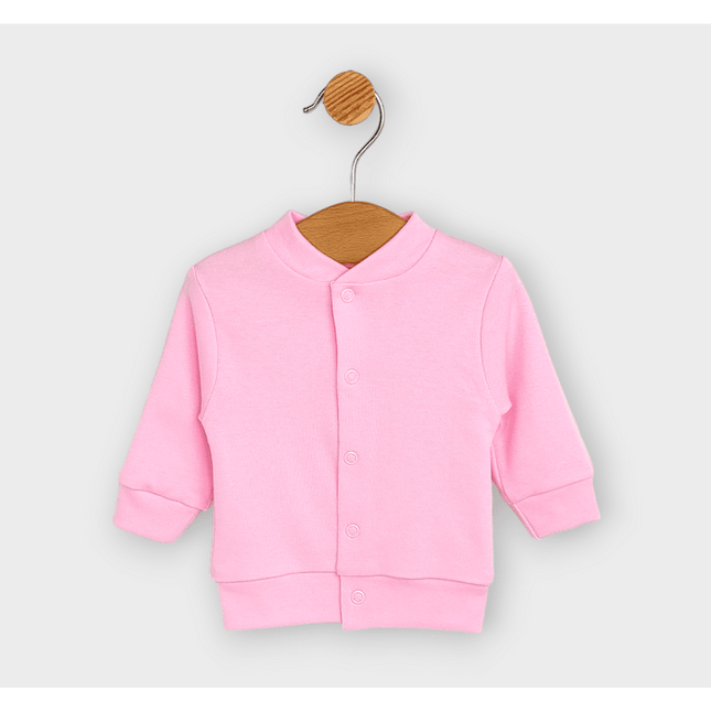 Rainy Бебешки комплект 2 части Жилетка с ританка 48-62 см. розов