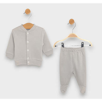 Rainy Бебешки комплект 2 части Жилетка с ританка 48-68 см. топло какао