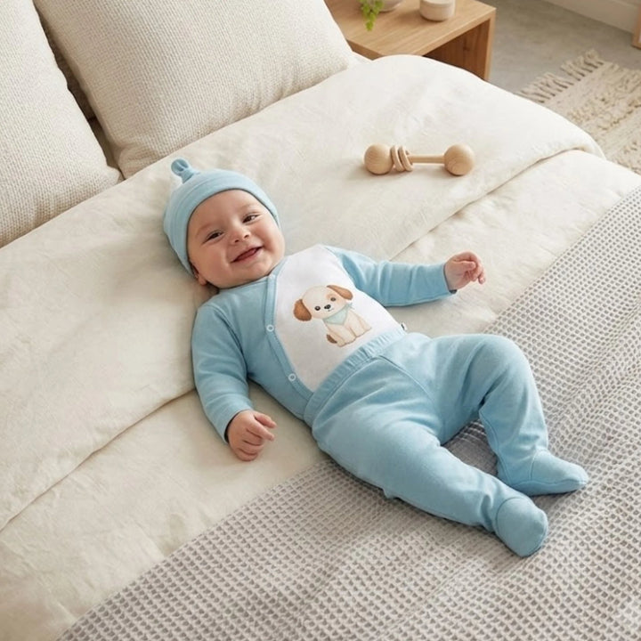 Rainy Бебешки комплект 3 части 56-68 см. Hello little one небе