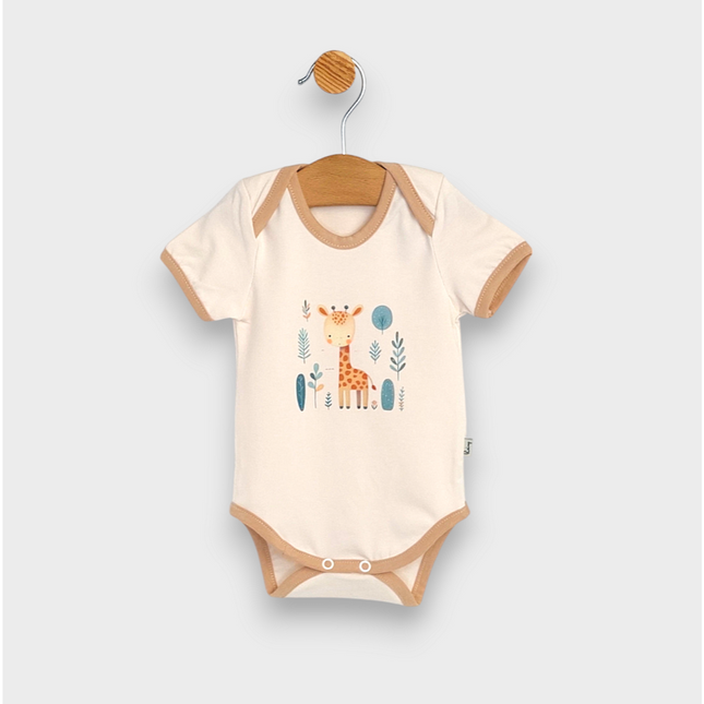 Rainy Бебешки комплект 3 части Baby giraffe 56-74см. мока
