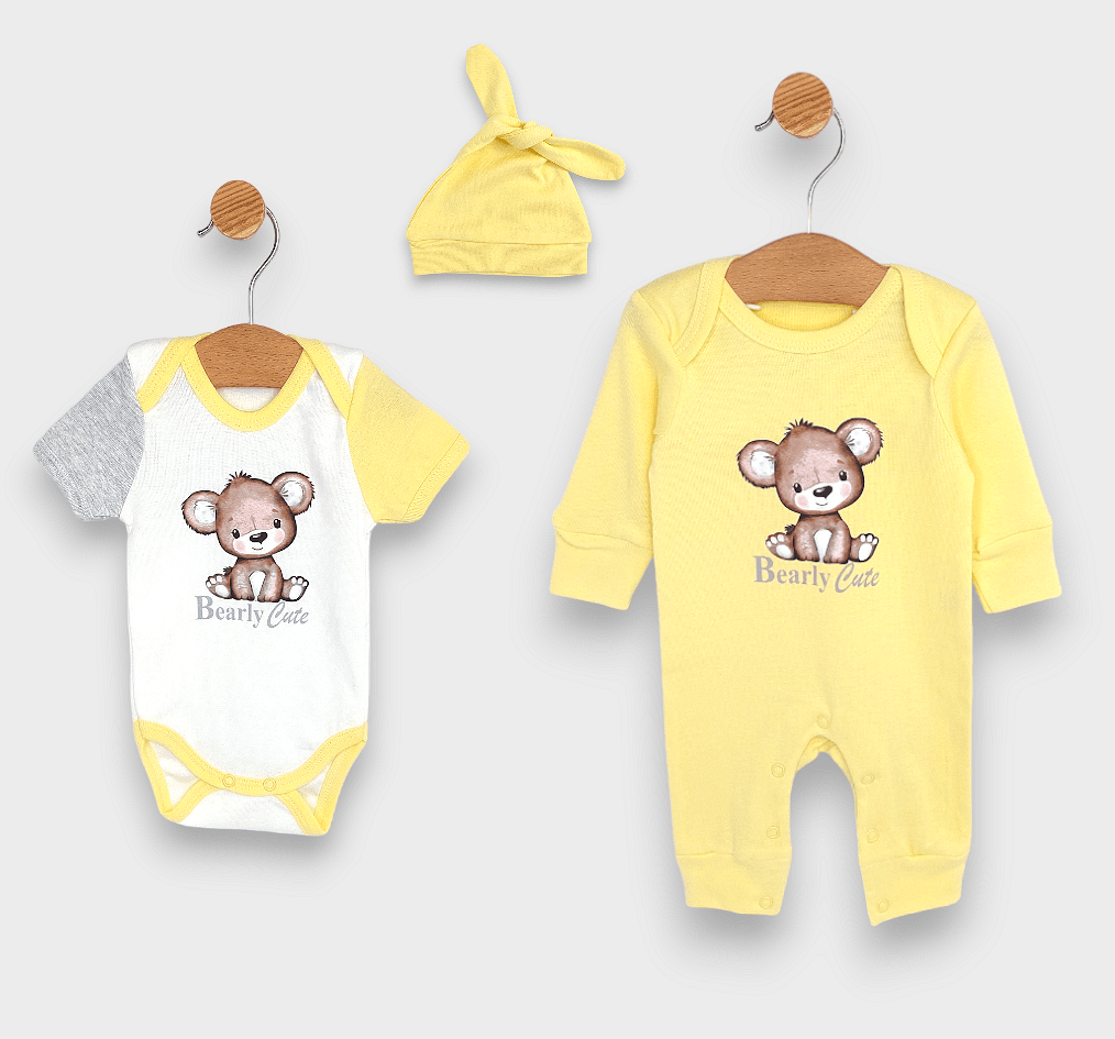 Rainy Бебешки комплект 3 части Bearly Cute 48-62 см.