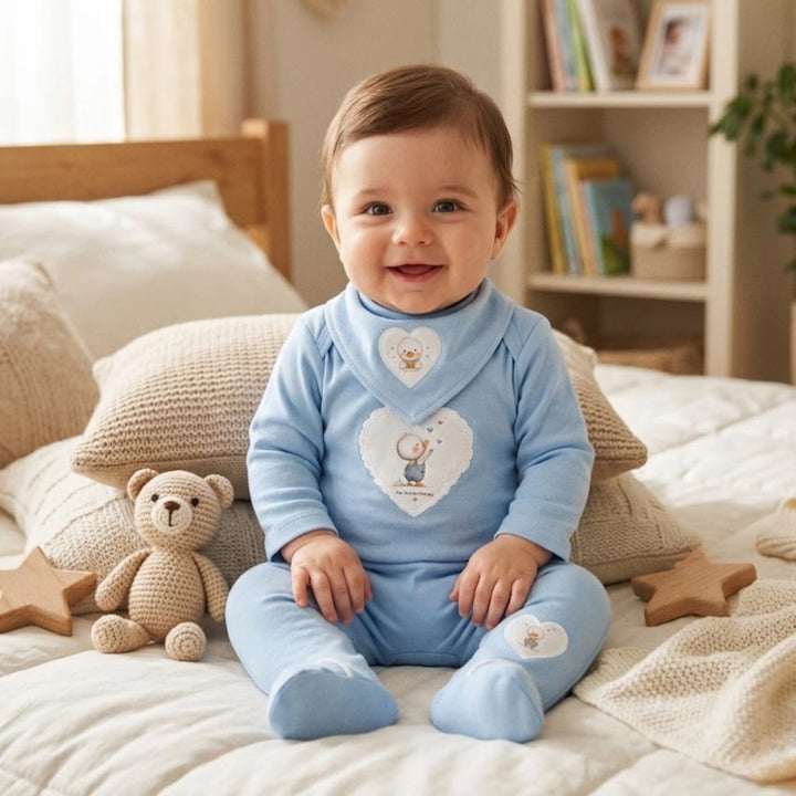Rainy Бебешки комплект 3 части My little joy 56 - 68 см. океан