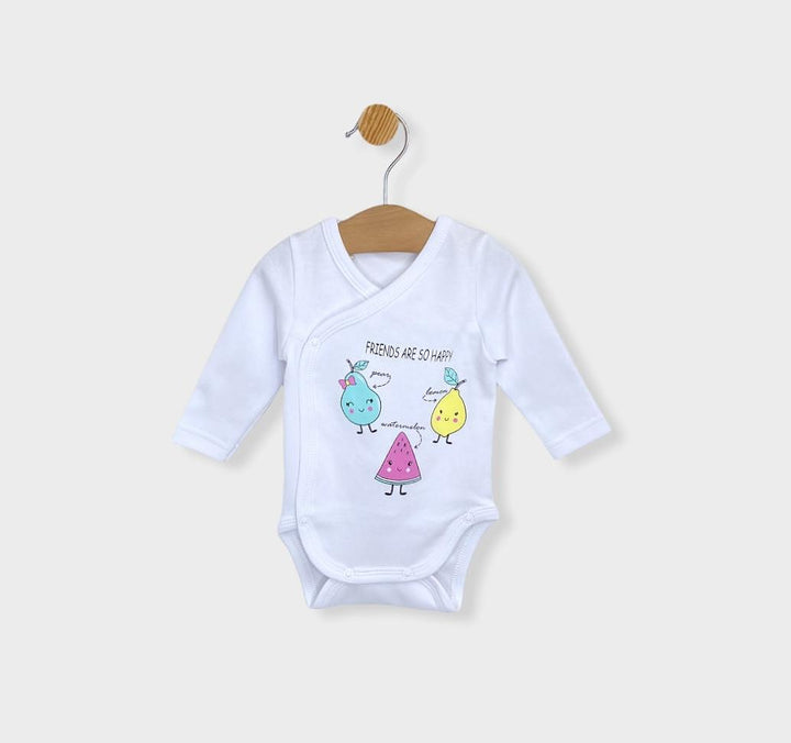 Rainy Бебешки комплект 4 части Плодчета 56 см. бял/жълт