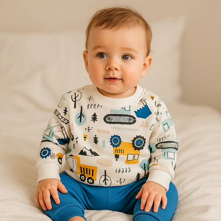 Rainy Бебешки комплект от 2 части Багери 62-92 см. кобалт