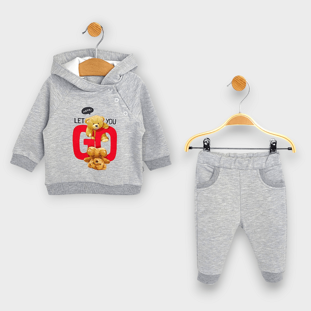 Rainy Бебешки комплект от 2 части Две мечета 62-92 см. сив