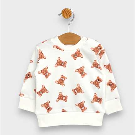 Rainy Бебешки комплект от 2 части Мече 62-92 см. крем