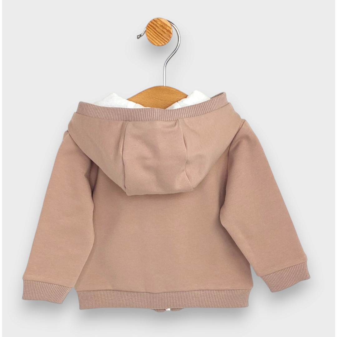 Rainy Бебешки комплект от 2 части Пухено мече 62-92 см. бадем