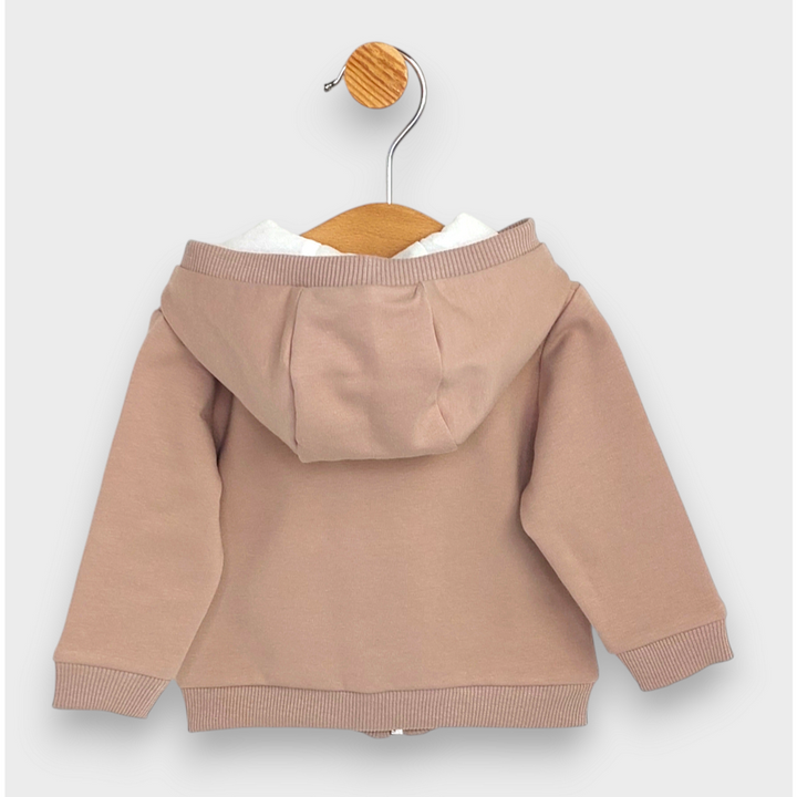 Rainy Бебешки комплект от 2 части Пухено мече 62-92 см. бадем