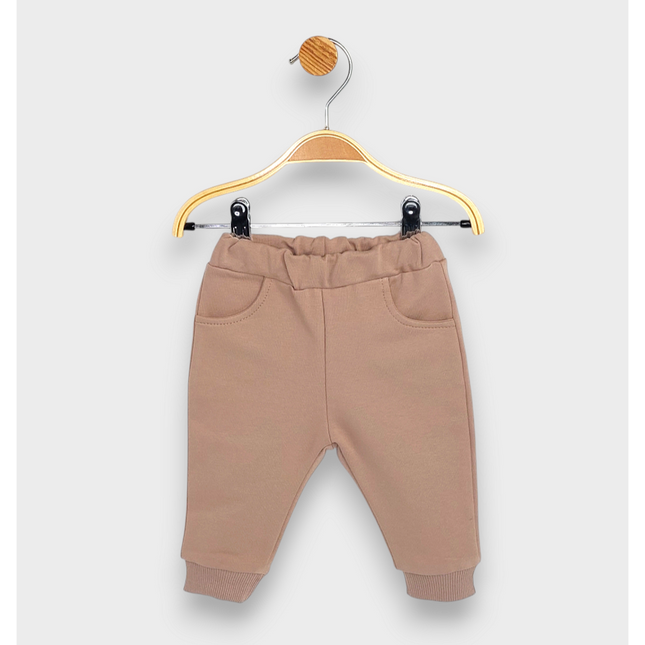 Rainy Бебешки комплект от 2 части Пухено мече 62-92 см. бадем