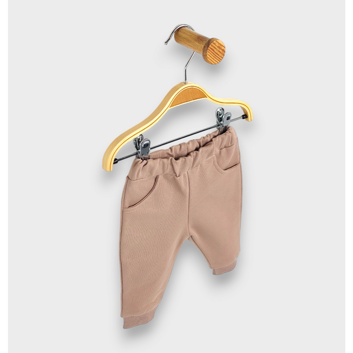 Rainy Бебешки комплект от 2 части Пухено мече 62-92 см. бадем