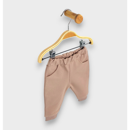 Rainy Бебешки комплект от 2 части Пухено мече 62-92 см. бадем