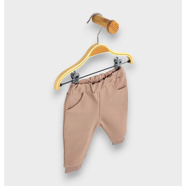 Rainy Бебешки комплект от 2 части Пухено мече 62-92 см. бадем