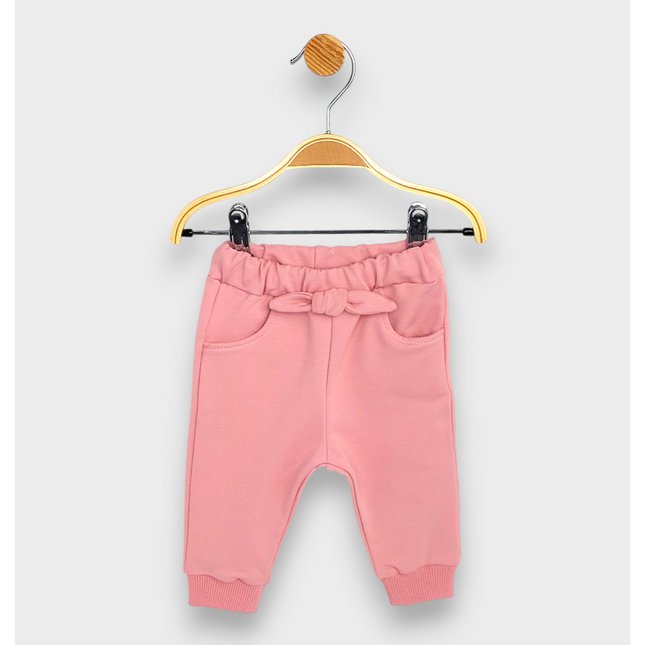 Rainy Бебешки комплект от 2 части Пухено мече 62-92 см. пудра