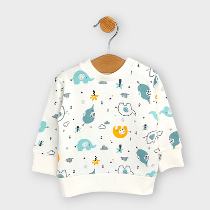 Rainy Бебешки комплект от 2 части Шарени слончета 62-92 см. бор