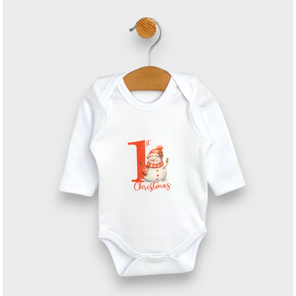 Rainy Бебешки комплект от 3 части 1st Christmas 56-62 см. червен