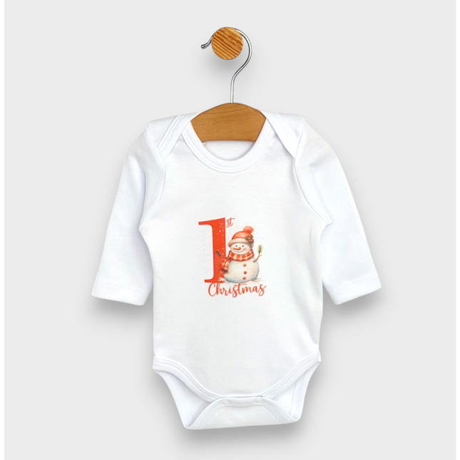 Rainy Бебешки комплект от 3 части 1st Christmas 56-62 см. червен