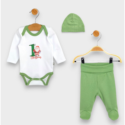 Rainy Бебешки комплект от 3 части 1st Christmas 56-62 см. гора