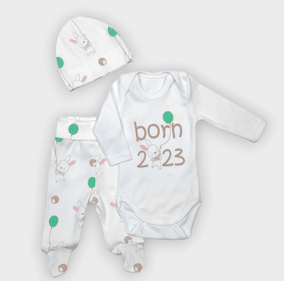 Rainy Бебешки комплект от 3 части Born 2023 48-62 см.
