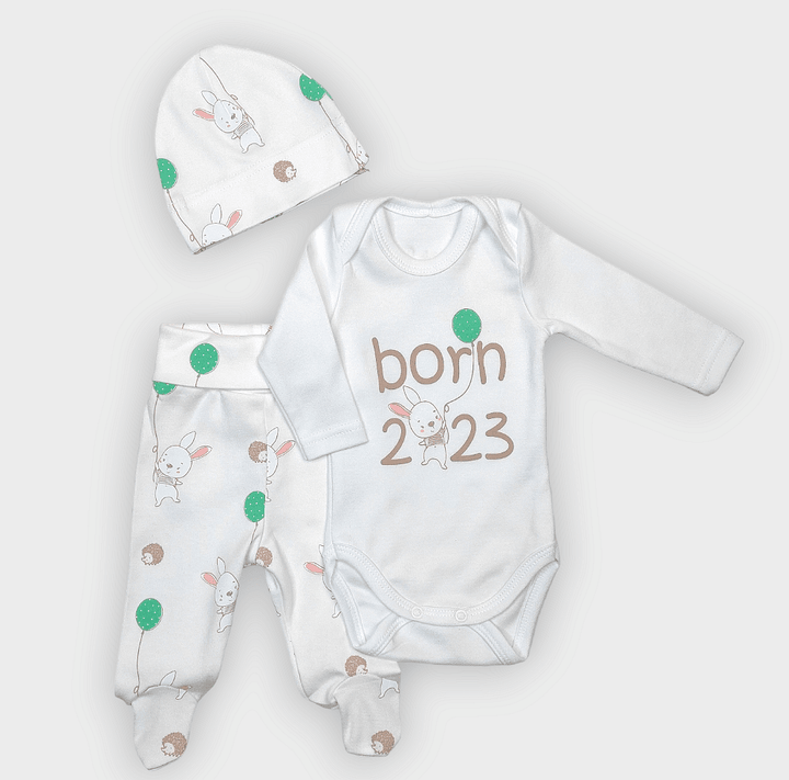 Rainy Бебешки комплект от 3 части Born 2023 48-62 см.