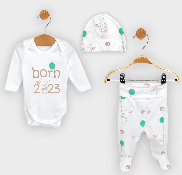 Rainy Бебешки комплект от 3 части Born 2023 48-62 см.